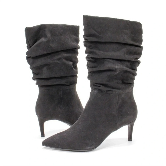 SALE‼️NEW Alfani Lissa Slouch Boots Sz 10 Pointed Toe Mid Calf Boots - Picture 3 of 11